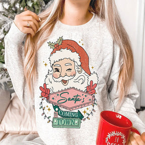 Groovy Christmas Santa Sweatshirt