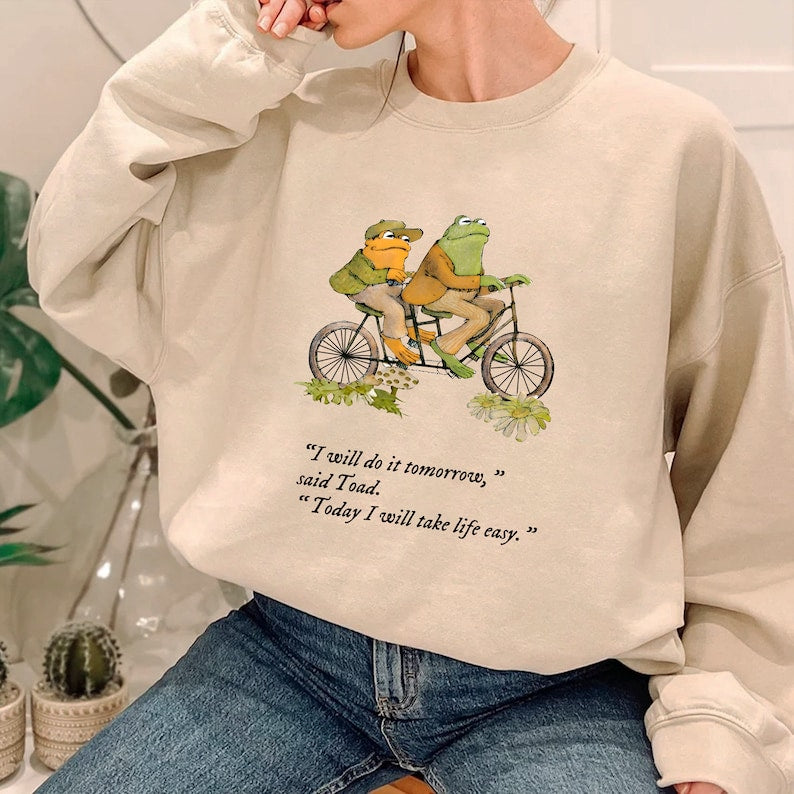 Frogs I Will Do It Tomorrow Sweatshirt