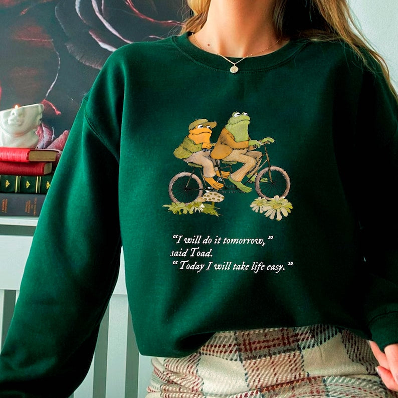 Frogs I Will Do It Tomorrow Sweatshirt