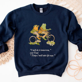 Frogs I Will Do It Tomorrow Sweatshirt