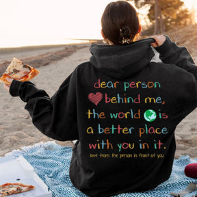 Dear Person Behind Me Crewneck Hoodie