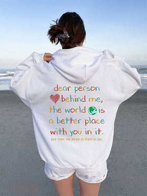 Dear Person Behind Me Crewneck Hoodie