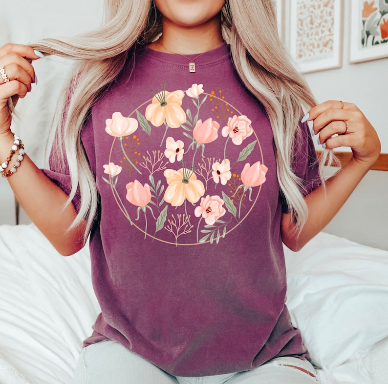 Flowers Lover Casual T-shirt