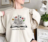 Funny Reading Cute Graphic Floral Sweatshirt