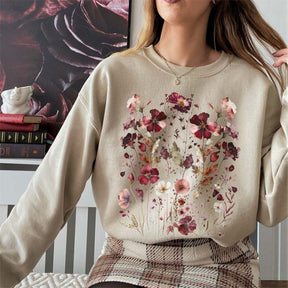 Boho Flowers Nature Sweatshirt