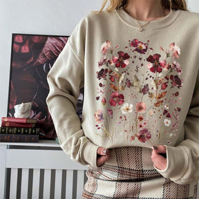 Boho Flowers Nature Sweatshirt