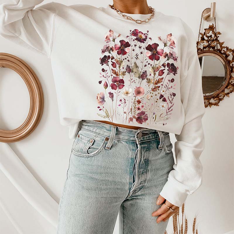 Boho Flowers Nature Sweatshirt