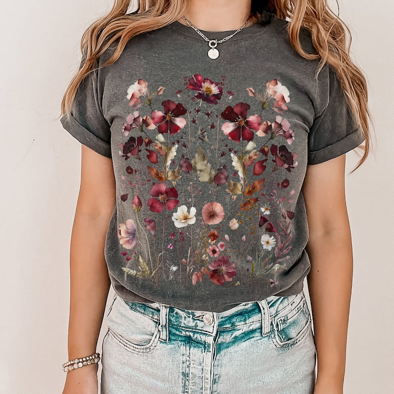 Boho Wildflower Nature T-shirt