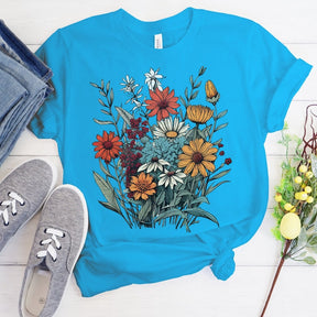 Wild Flowers Stylish T-shirt