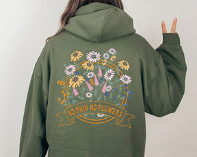 Floral Print Botanical Aesthetic Hoodie