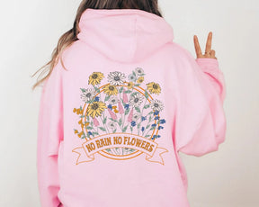 Floral Print Botanical Aesthetic Hoodie