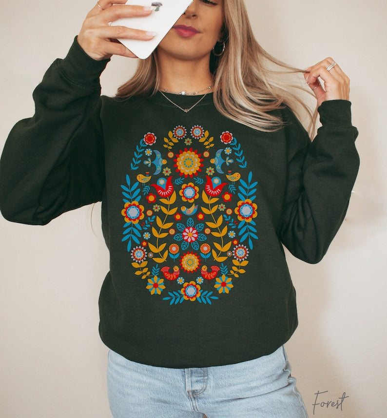 Flower Botanical Sweatshirt