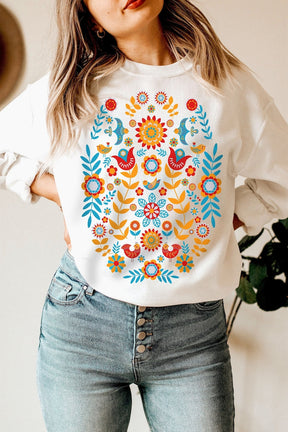 Flower Botanical Sweatshirt