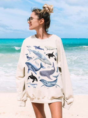 Trendy Ocean Crewneck Sweatshirt