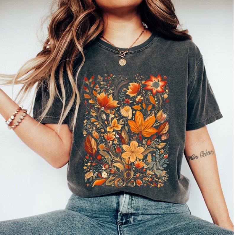 Fall Wildflowers Casual T-shirt