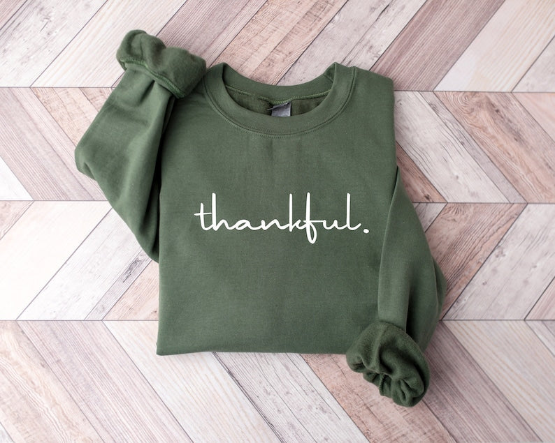 Thankful Grateful Fall Sweatshirt