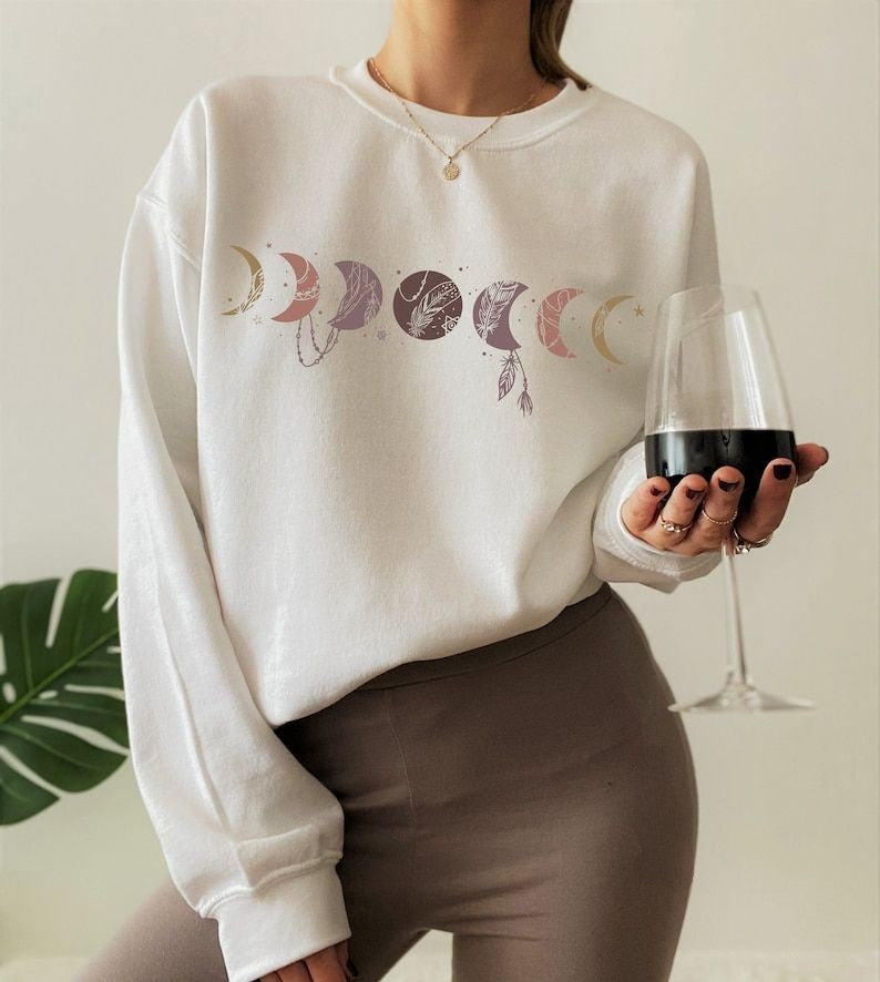 Moon Phases Aesthetic Sweatshirt