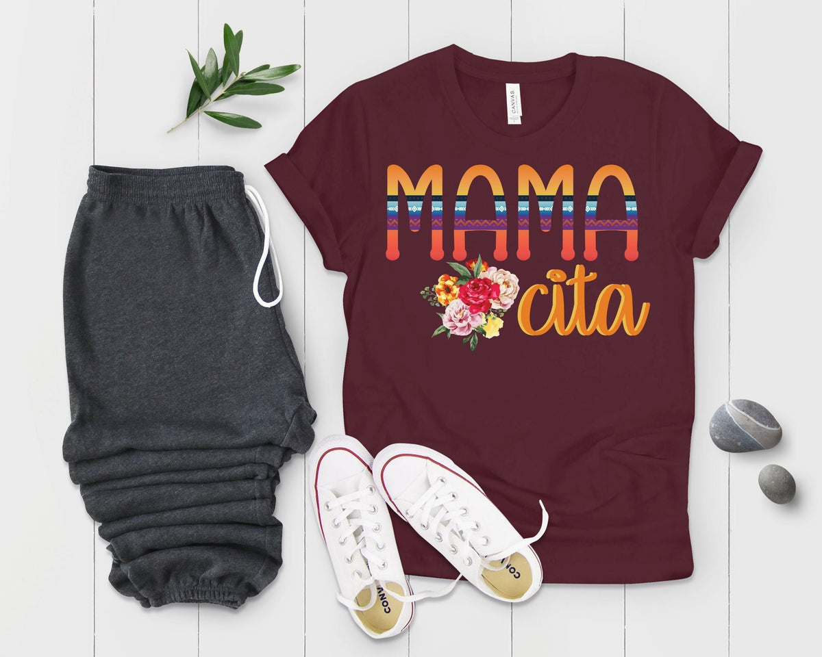 Mother's Day Mama Cita Print T-shirt