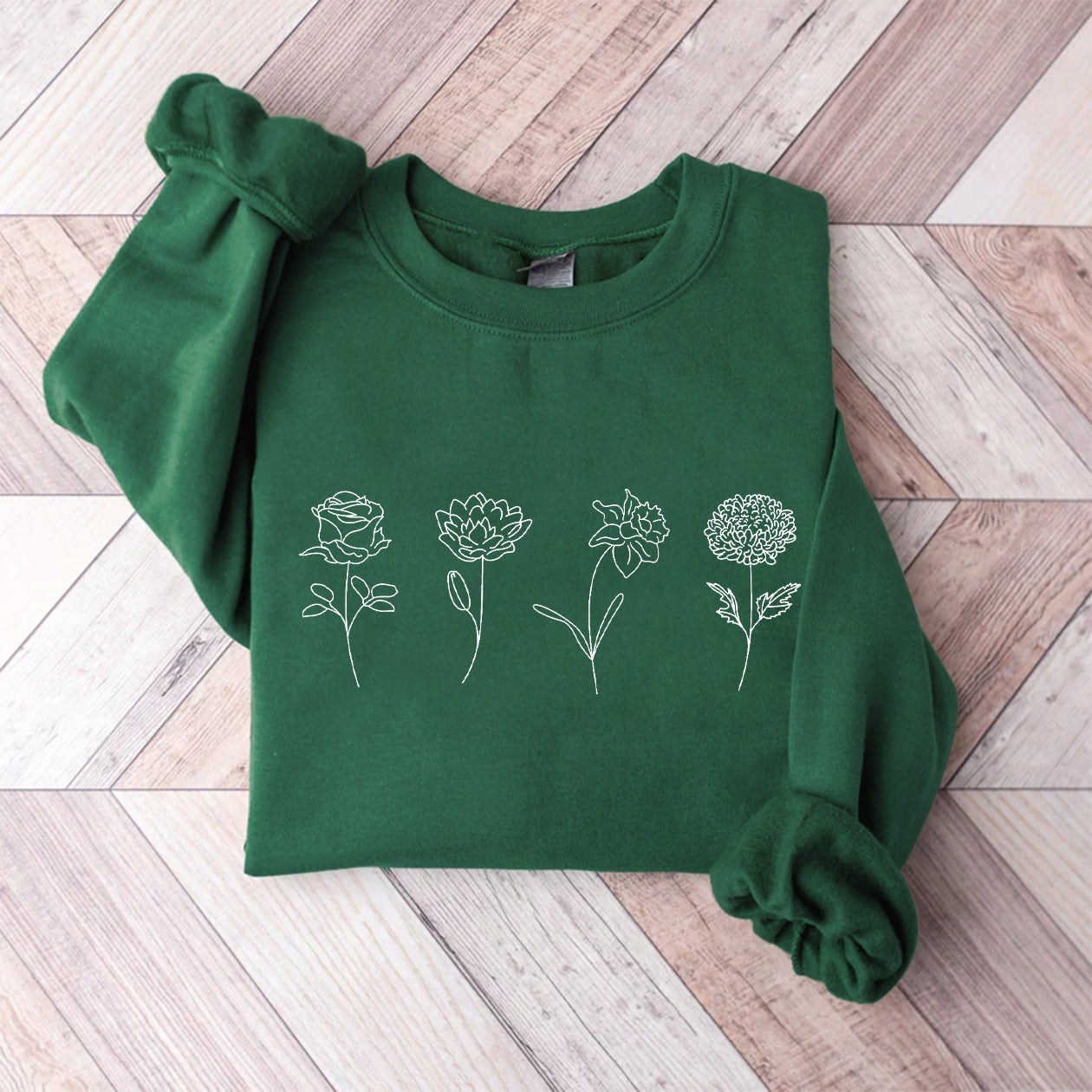 Mois de Naissance Fleur Sweatshirt