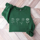 Mois de Naissance Fleur Sweatshirt