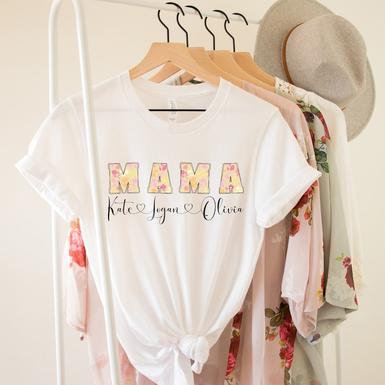 Mama Floral Print T-shirt