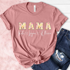 Mama Floral Print T-shirt