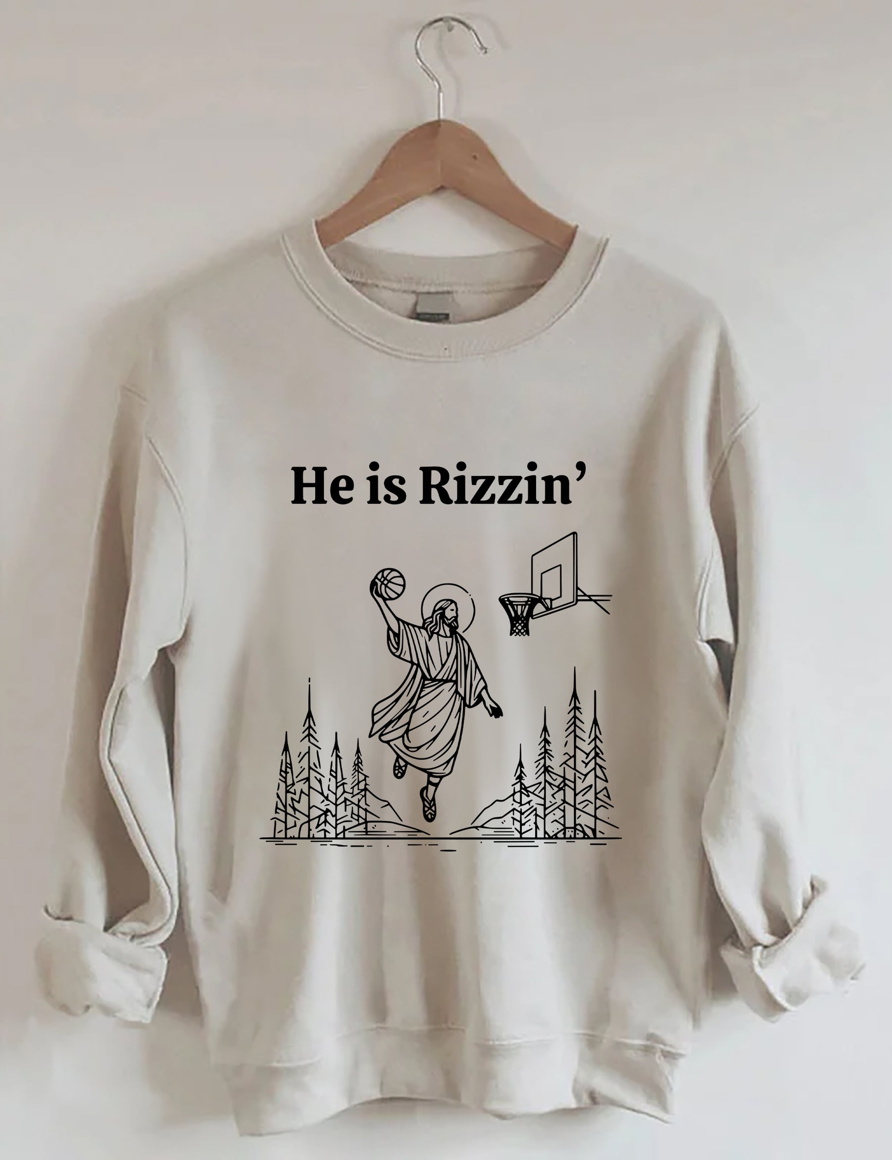 He Is Rizzin' Sweatshirt