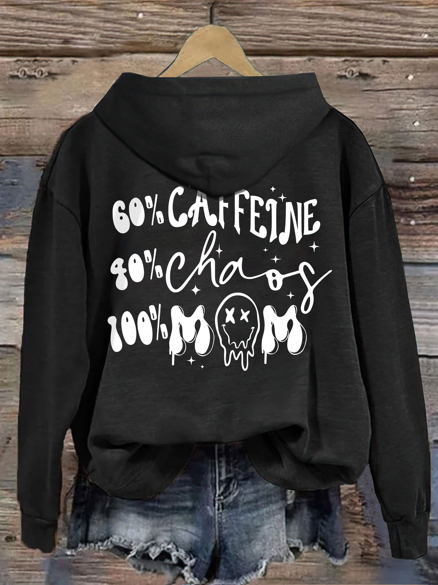 Caffeine And Chaos Mom Life Hoodie