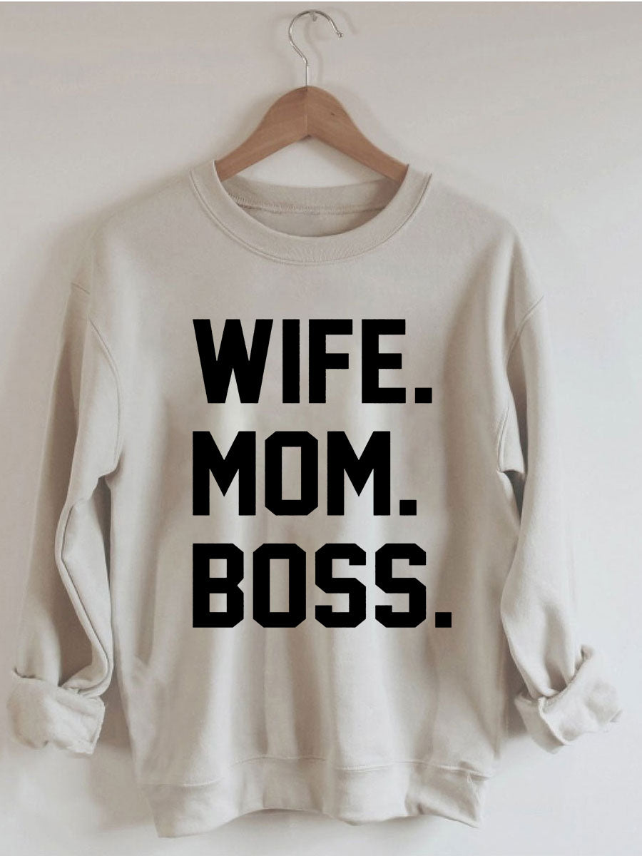 Wife Mom Boss Sweatshirt