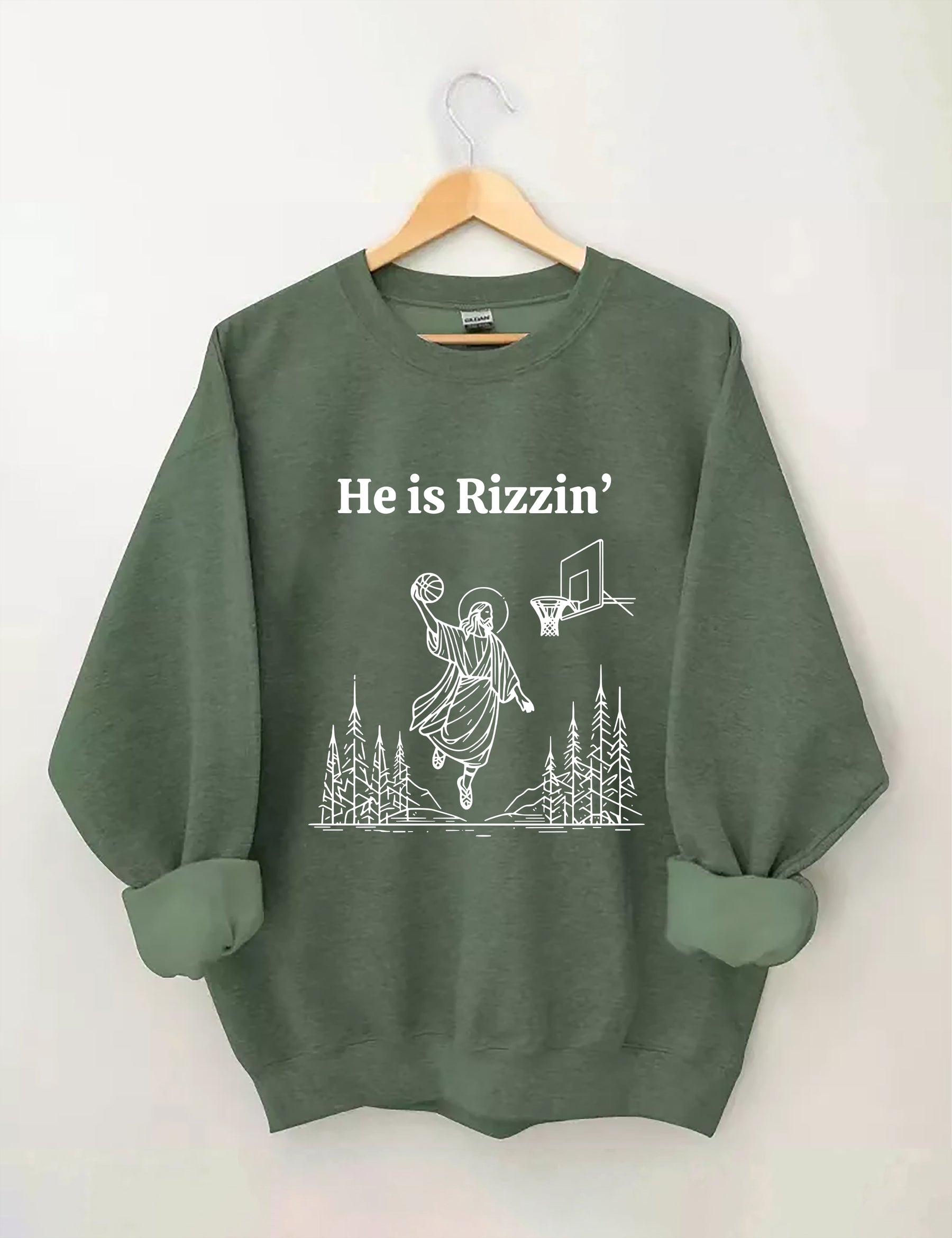 He Is Rizzin' Sweatshirt