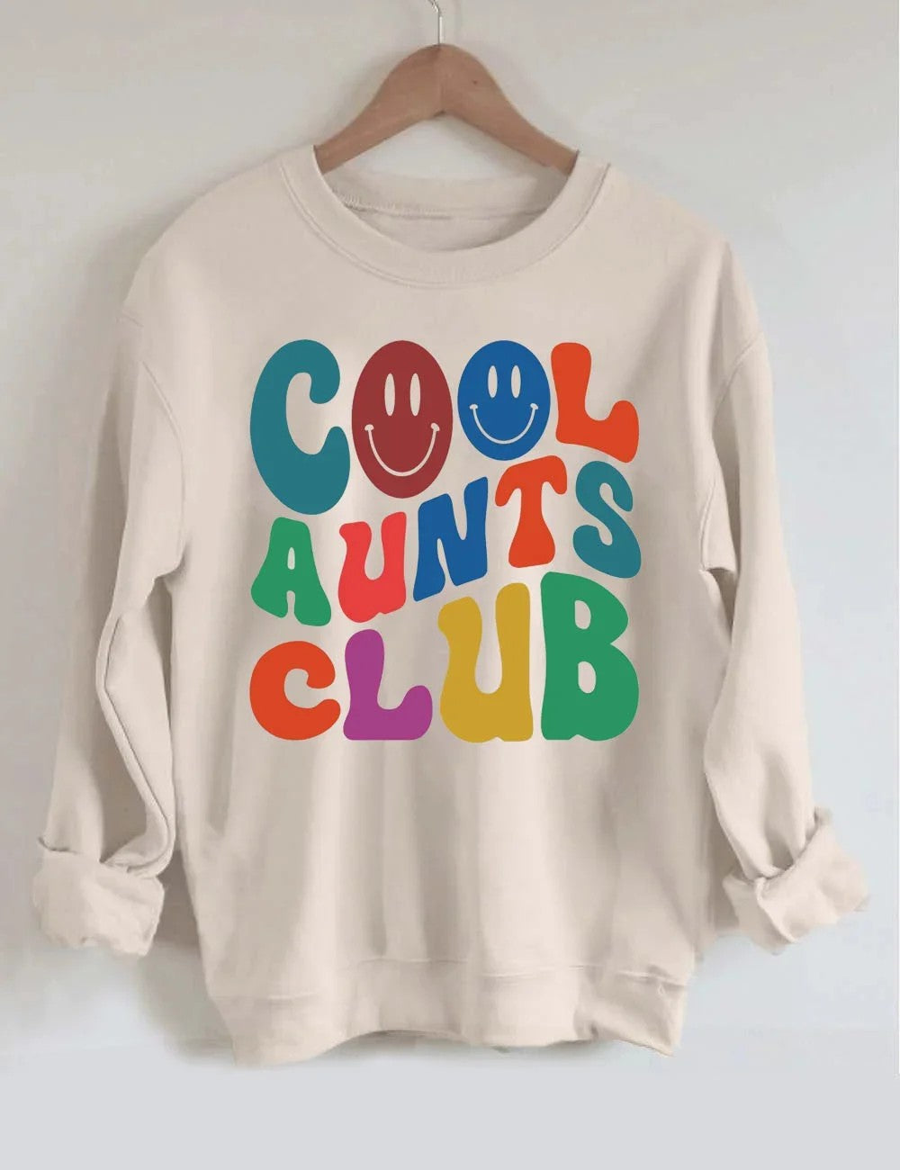 Sweatshirt Club Cool Aunts- Khaki