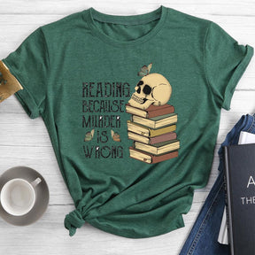 Book Lover Round Neck T-shirt