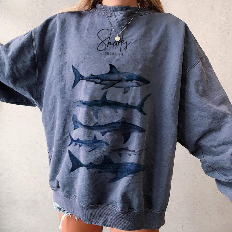 Sweatshirt Casual Retro Surf