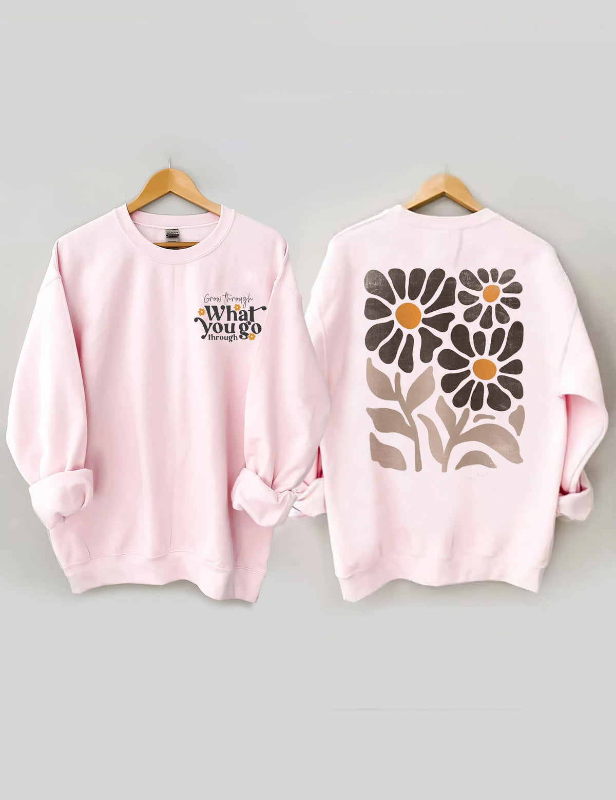 Boho Wildflower Print Sweatshirt