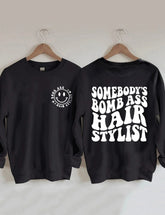 Sudadera estilista Somebody's Bomb Ass - Negro