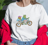 Best Friends Frog and Toad Ride A Bike T-shirt