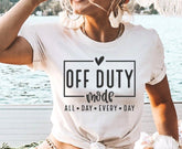 Teacher Off Duty Short Sleeve T-shirt