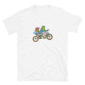 Best Friends Frog and Toad Ride A Bike T-shirt