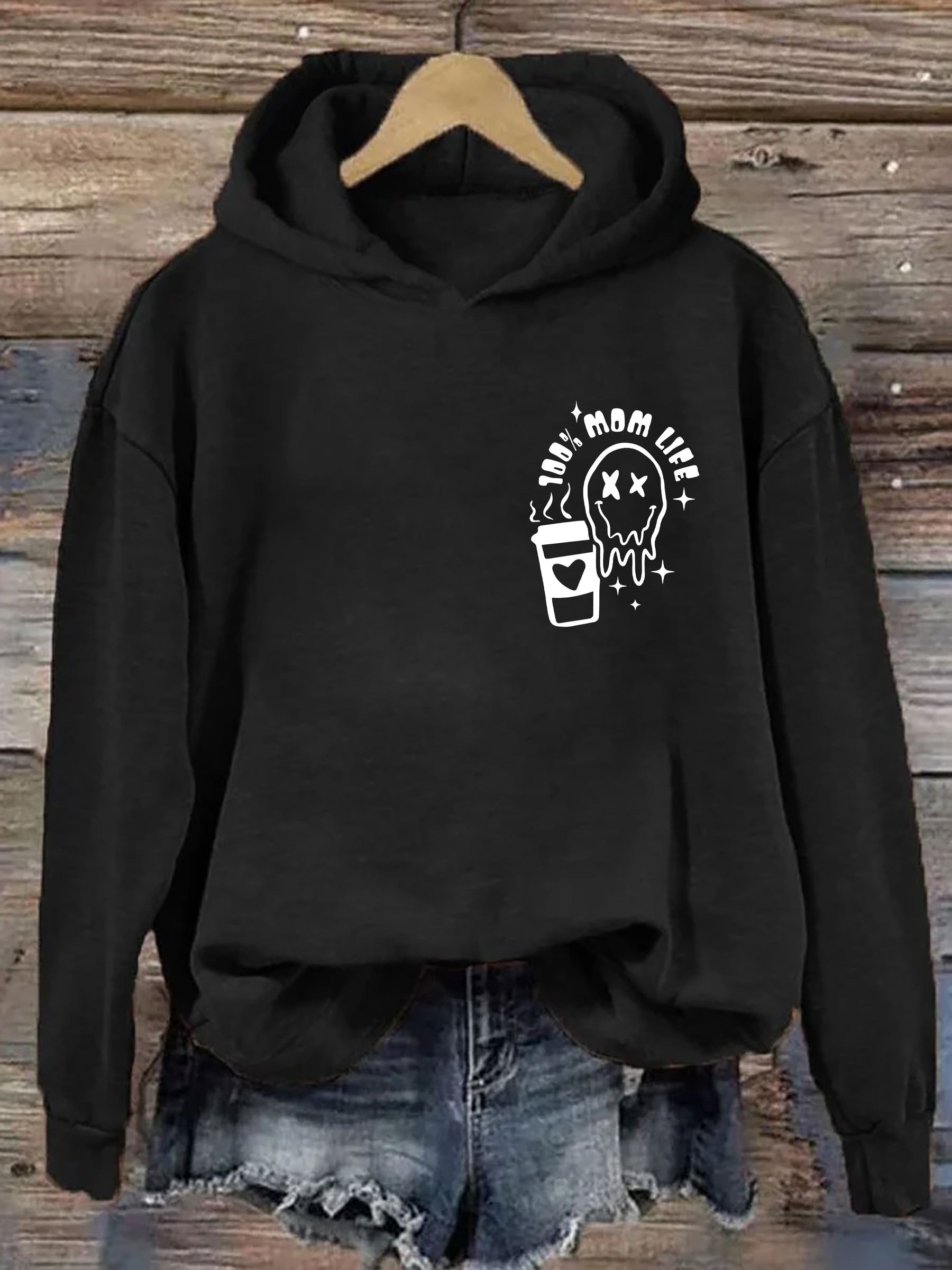 Caffeine And Chaos Mom Life Hoodie