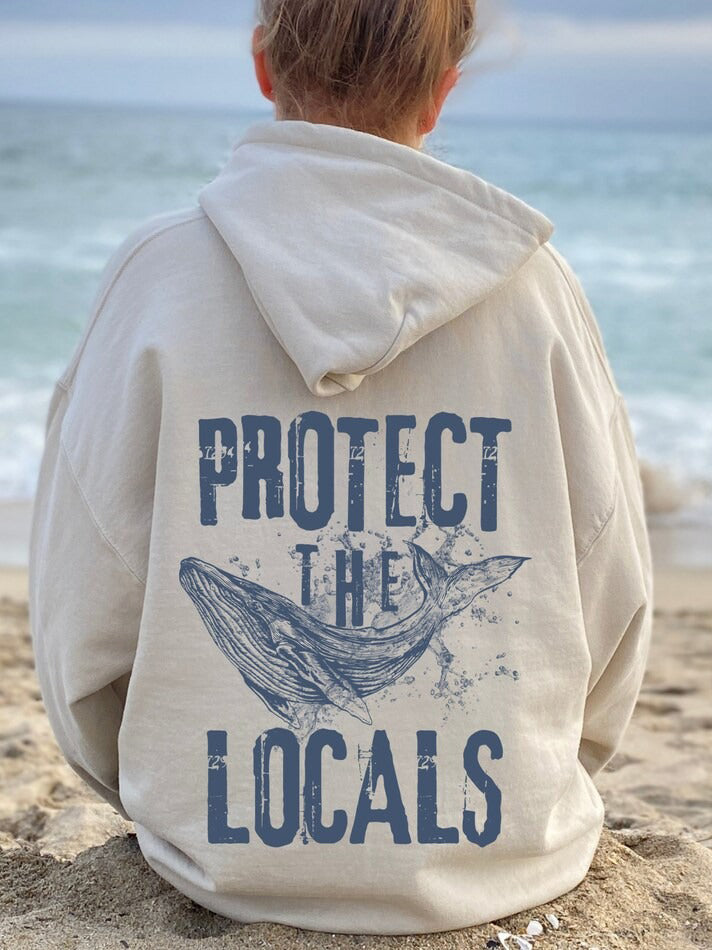 Protect The Local Whales Ocean Hoodie