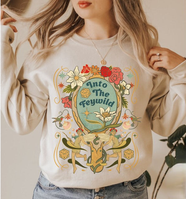 Into The Feywild Witchlight Carnival Flower Sweatshirt