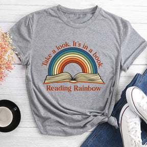 Reading Rainbow Round Neck T-shirt