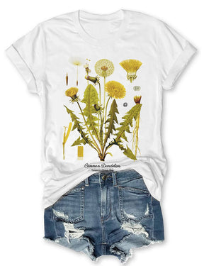 Botanical Art Yellow Flower T-shirt