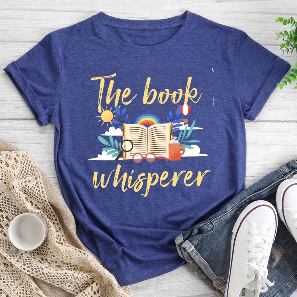 Book Whisperer Round Neck T-shirt