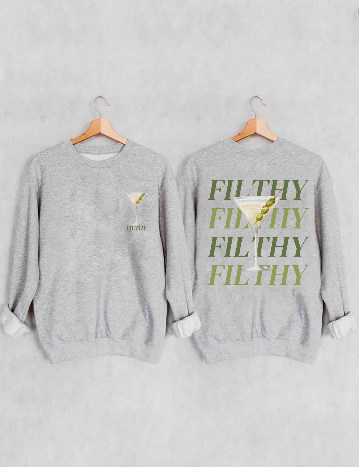 Filthy Martini Aesthetic Sweatshirt