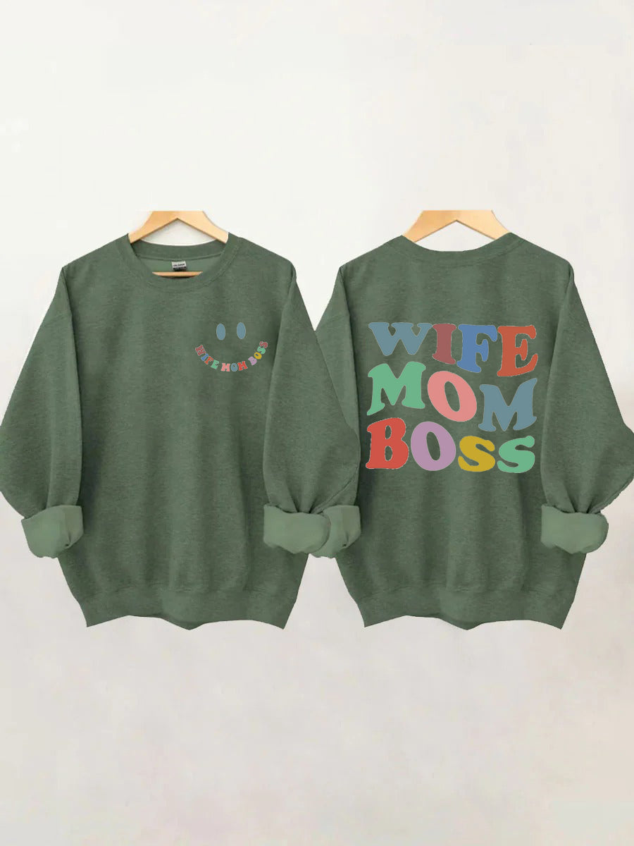 Wife Mom Boss Sweatshirt