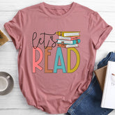 Let's Read Round Neck T-shirt