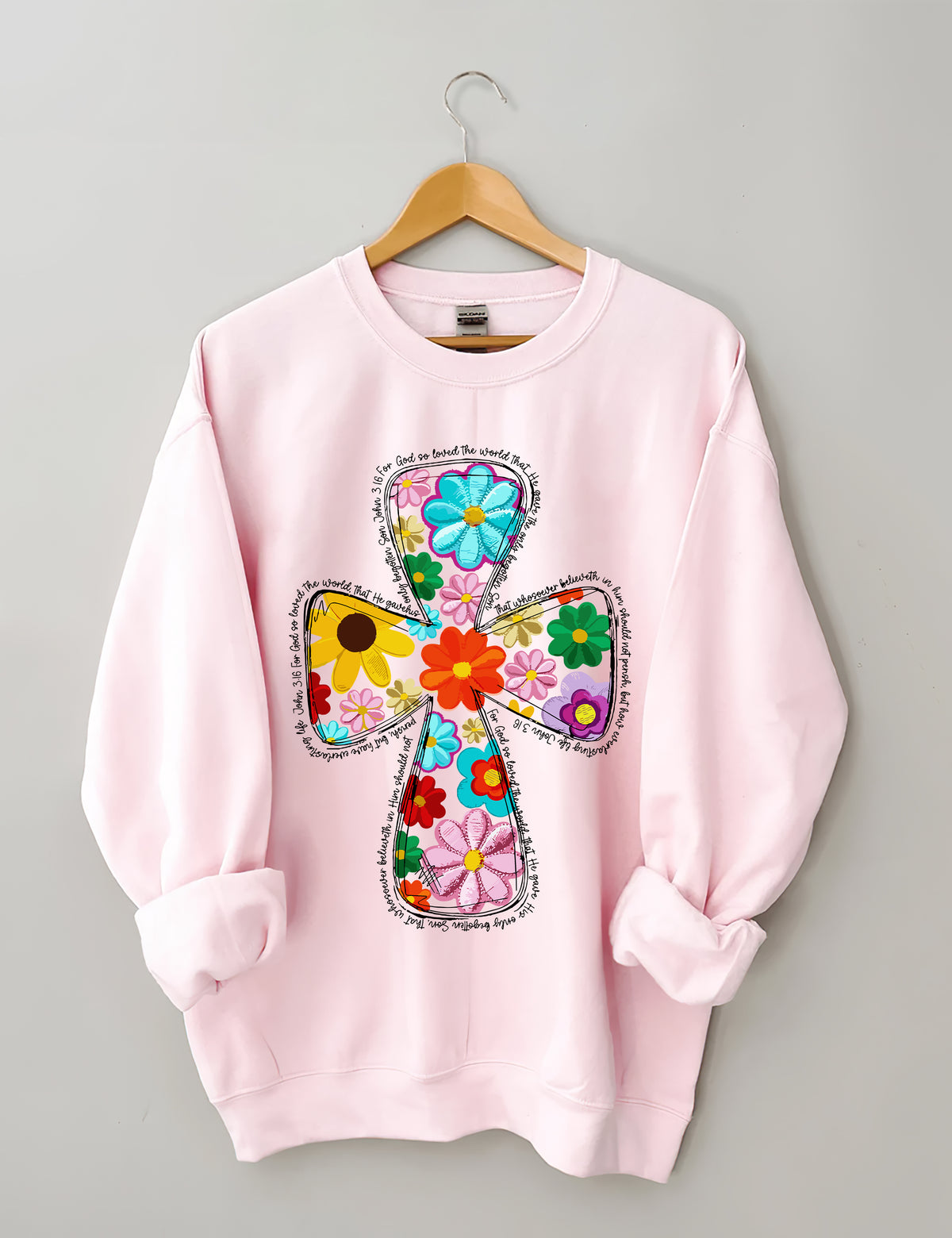 Christian Easter Spring Floral Sweatshirt