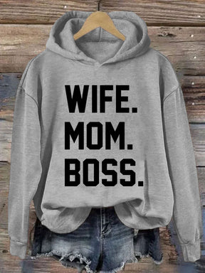 Wife Mom Boss Hoodie