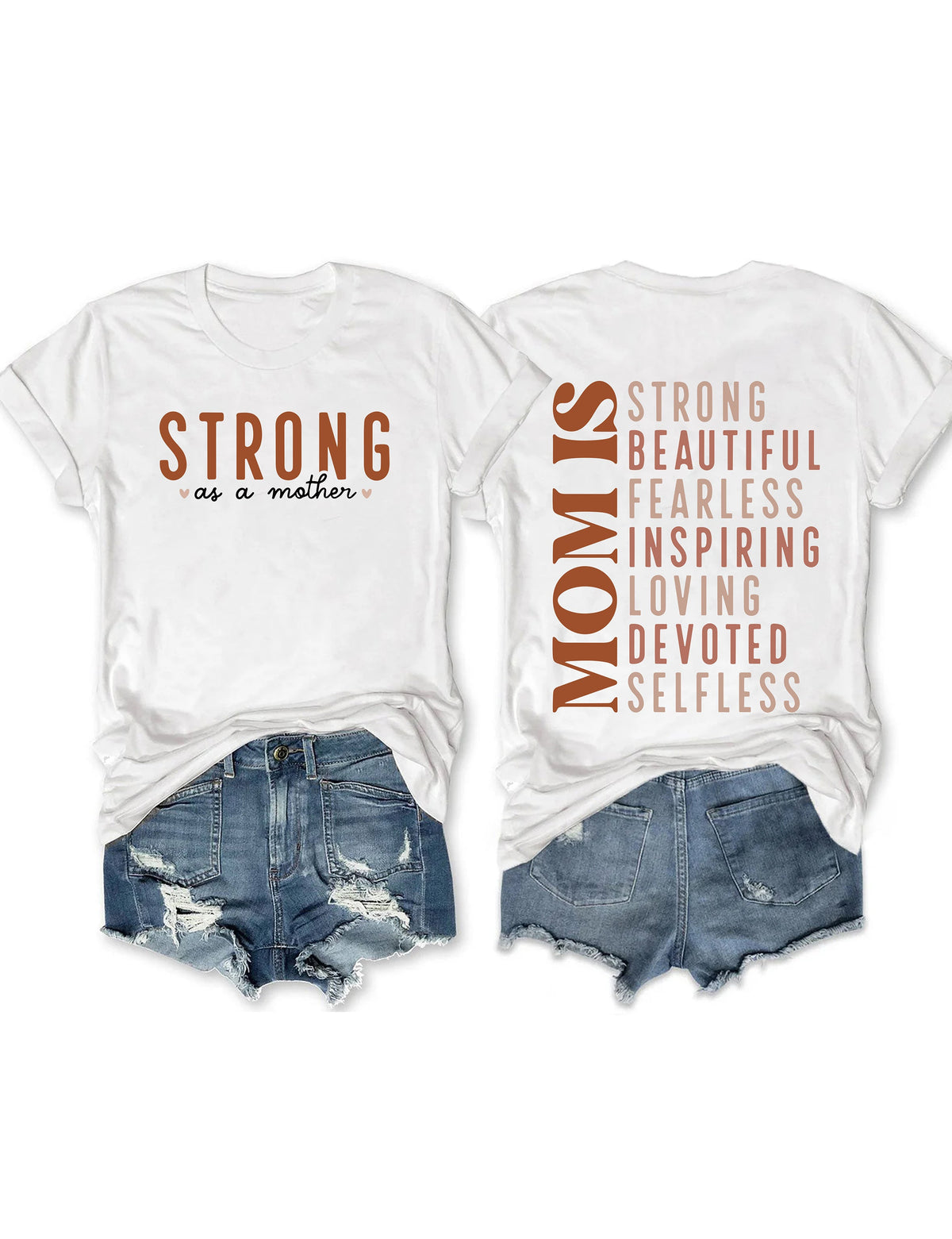 Mom Is Strong Beautiful Fearless T-shirt